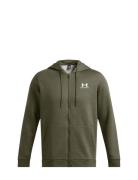 Ua Essential Fleece Fz Hood Sport Sweat-shirts & Hoodies Hoodies Khaki...