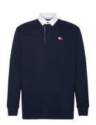 Tjm Entry Badge Rugby Tops Polos Long-sleeved Navy Tommy Jeans