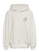 Calvin Klein Ck Signage Comfort Hoodie Vit