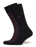 Tommy Hilfiger Th Men Sock 2P 3D Graphic Svart