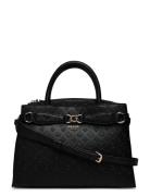 GUESS Arlena Logo Girlfriend Satchel Svart