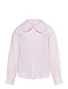 Mango Baby-Collar Openwork Shirt Rosa