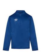 Liga Halfzip Jr Tops T-shirts Long-sleeved T-shirts Blue Umbro