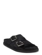 Garment Project Blake Sandal - Black Suede Svart