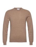 Davida Cashmere Man O-Neck Plain Brun