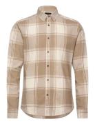 ONLY & SONS Onsgudmund Ls Checked Shirt Noos Beige