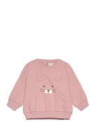 Lindex Sweatershirt With 3D Ears Rosa