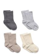 Sock 4P Rib Solid Sockor Strumpor Multi/patterned Lindex