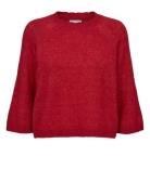 Nuriette Selma Pullover Tops Knitwear Jumpers Red Nümph