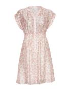 MSCH Copenhagen Mschisadora Ss Shirt Dress Aop Rosa