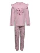 Pyjamas Ls Set Aop Pyjamas Set Purple Minymo