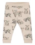 Minymo Pants Aop Sweat Beige