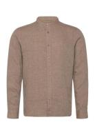 Mos Mosh Gallery Mmgtheo Linen Stand Shirt Brun