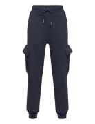 Lindex Trousers Jogger Cargo Marinblå