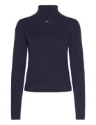 Tjw Essential Trtlnk Sweater Ext Tops Knitwear Turtleneck Navy Tommy J...