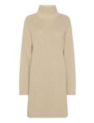 Chunky Loose Sweater Dress Kort Klänning Beige Calvin Klein Jeans