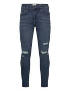 Redefined Rebel Rrstockholm Jeans Destroy Slim Fit Blå