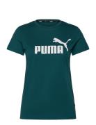 PUMA Ess Logo Tee Grön