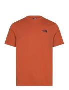 The North Face M S/S Simple Dome Tee Orange