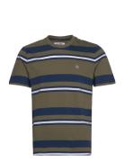 Original Penguin Jrsy Auto Stripe Tee Grön