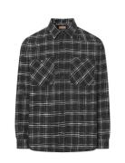 Samwell Japanese Flannel Check Tops Shirts Casual Black Rue De Tokyo