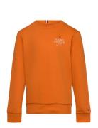 Tommy Hilfiger Th Logo Puff Embr Reg Sweatshirt Orange