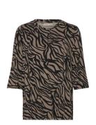 Frflora Tee 3 Tops T-shirts & Tops Long-sleeved Brown Fransa