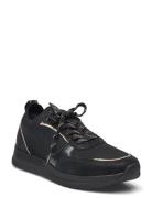 Women Lace-Up Låga Sneakers Black Tamaris