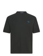 Fred Perry Ribbed Raglan S T-Shirt Svart