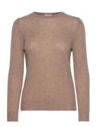 Davida Cashmere Basic Sweater Loose Tension Brun