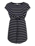 Carapril Ss Knee Dress Stripe Jrs Noos Kort Klänning Blue ONLY Carmako...