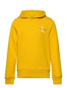 Small Monogram Hoodie Tops Sweat-shirts & Hoodies Hoodies Yellow Calvi...