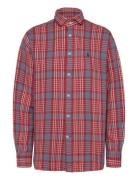 Relaxed Fit Plaid Cotton Shirt Tops Shirts Long-sleeved Red Polo Ralph...