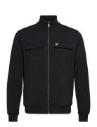 Lyle & Scott Hybrid Zip Track Jacket Svart