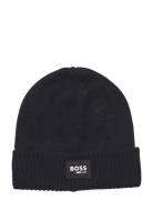 Pull On Hat Accessories Headwear Hats Beanie Black BOSS