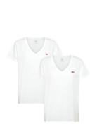 LEVI´S Women 2Pack Vneck Tee 2 Pack V Neck Vit