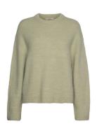 Gina Tricot Crew Neck Knitted Sweater Grön