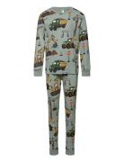 Pyjama Vehicle Dino Pyjamas Set Green Lindex