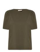 FREE/QUENT Fqfenja-Tee-Puff Khaki Green