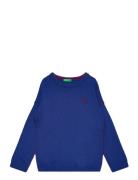 Sweater L/S Tops Sweat-shirts & Hoodies Sweat-shirts Blue United Color...