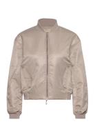 Ls Filled Nylon Bomber Bomberjacka Beige Calvin Klein Jeans