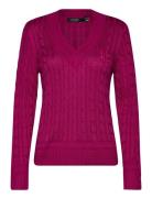 Lauren Ralph Lauren Cable-Knit Cricket Sweater Röd