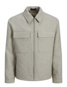 Jack & J S Jprccrussel Wool Blend Jacket Sn Grå