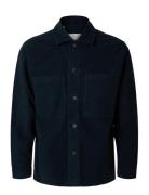 Selected Homme Slh-Bent Moleskin Overshirt Ls Marinblå