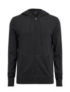 AllSaints Mode Merino Zip Hood Grå