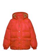 Heavy Hooded Puffer Jacket Fodrad Jacka Red Mini Rodini