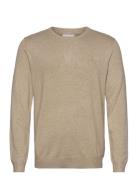 Lindbergh Melange Round Neck Knit Beige