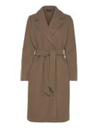 Vero Moda Vmfortuneaya Long Coat Ga Noos Brun