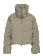 Pinaragz Short Puffer Fodrad Jacka Khaki Green Gestuz