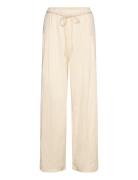 Mango Straight Lyocell Trousers Beige